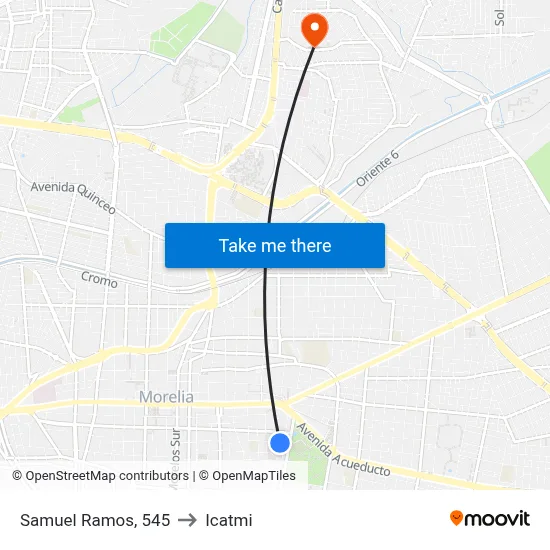 Samuel Ramos, 545 to Icatmi map