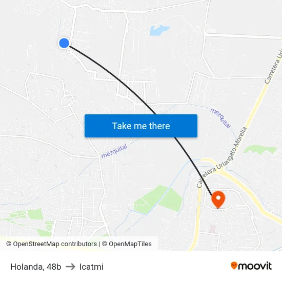 Holanda, 48b to Icatmi map