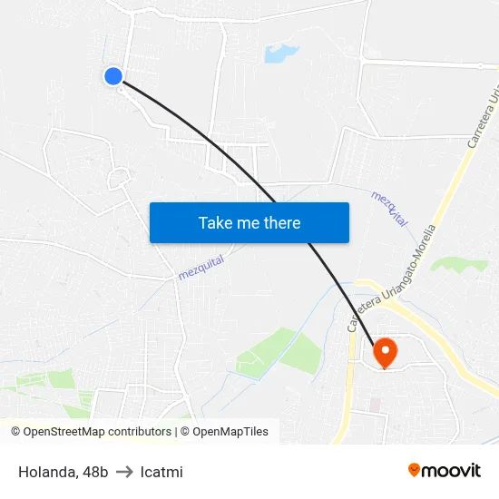 Holanda, 48b to Icatmi map