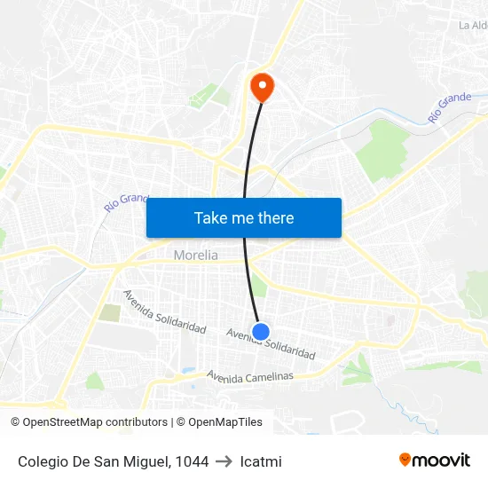 Colegio De San Miguel, 1044 to Icatmi map