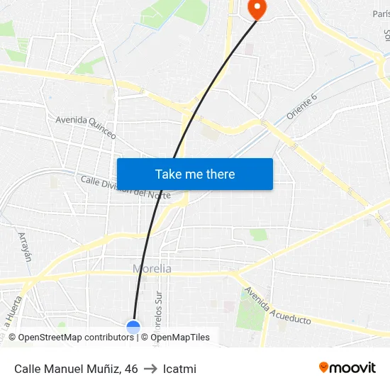 Calle Manuel Muñiz, 46 to Icatmi map