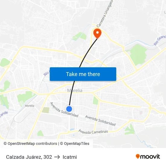 Calzada Juárez, 302 to Icatmi map