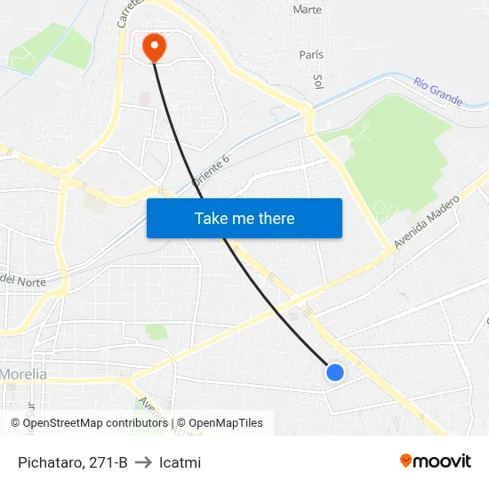 Pichataro, 271-B to Icatmi map