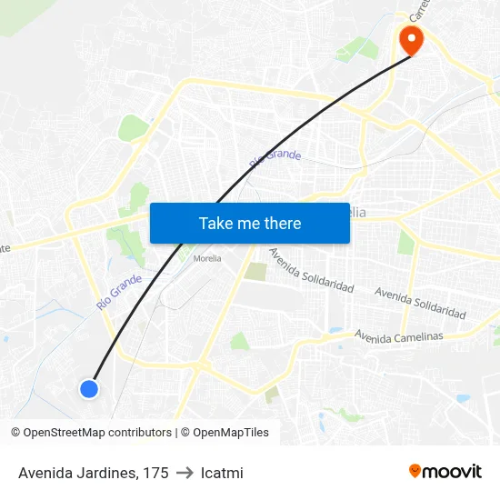 Avenida Jardines, 175 to Icatmi map