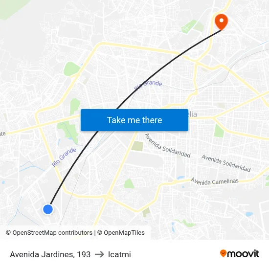 Avenida Jardines, 193 to Icatmi map