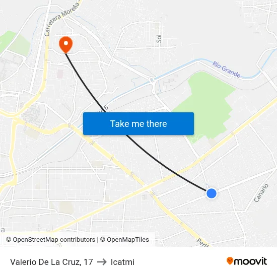 Valerio De La Cruz, 17 to Icatmi map