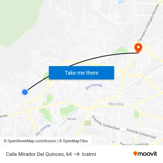 Calle Mirador Del Quinceo, 64 to Icatmi map