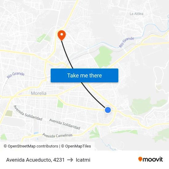 Avenida Acueducto, 4231 to Icatmi map