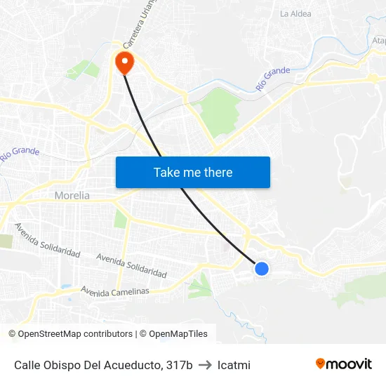 Calle Obispo Del Acueducto, 317b to Icatmi map