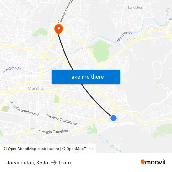 Jacarandas, 359a to Icatmi map