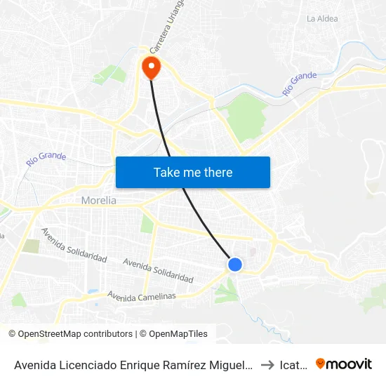Avenida Licenciado Enrique Ramírez Miguel, 630b to Icatmi map