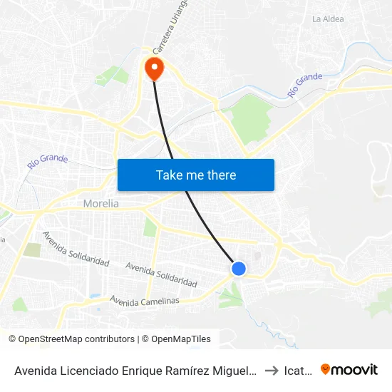 Avenida Licenciado Enrique Ramírez Miguel, 630b to Icatmi map