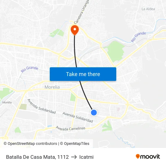 Batalla De Casa Mata, 1112 to Icatmi map
