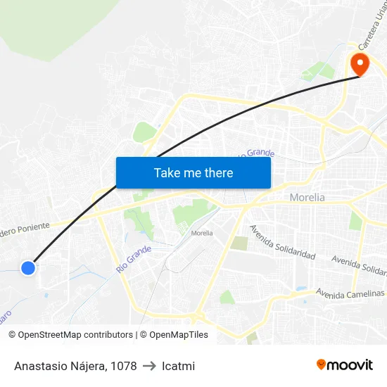 Anastasio Nájera, 1078 to Icatmi map