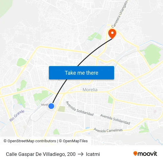 Calle Gaspar De Villadiego, 200 to Icatmi map
