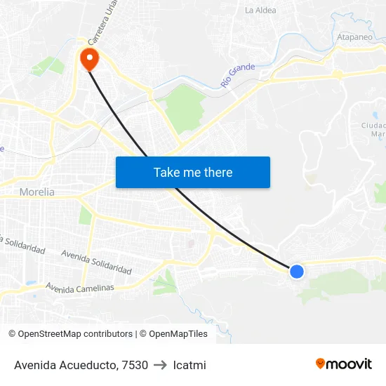 Avenida Acueducto, 7530 to Icatmi map