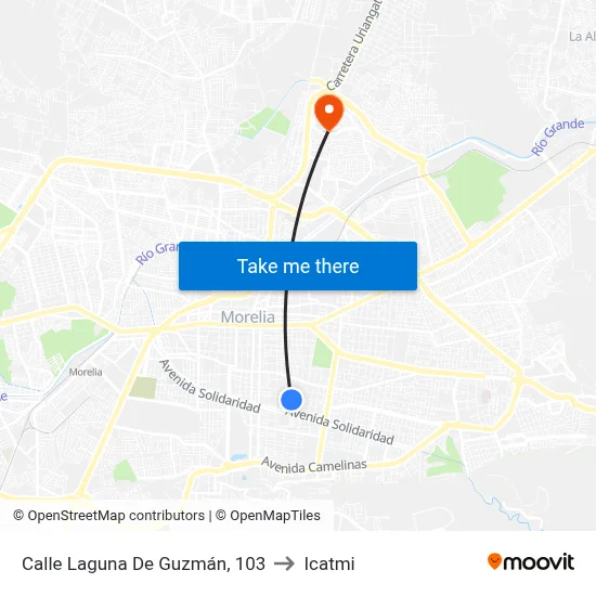 Calle Laguna De Guzmán, 103 to Icatmi map