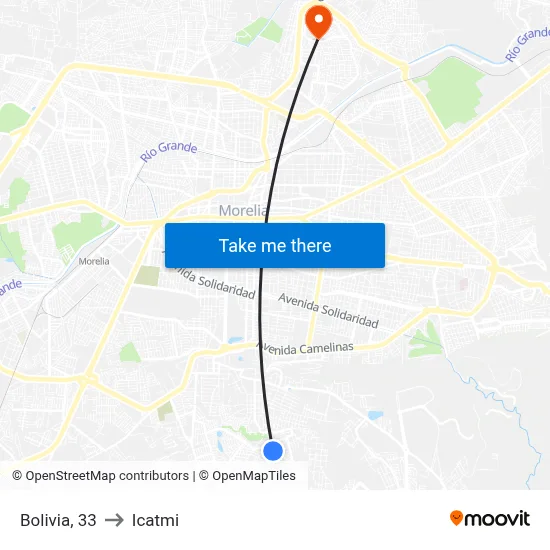 Bolivia, 33 to Icatmi map