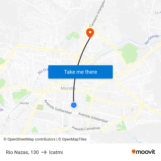 Río Nazas, 130 to Icatmi map