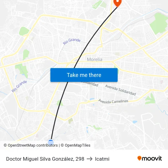 Doctor Miguel Silva González, 298 to Icatmi map