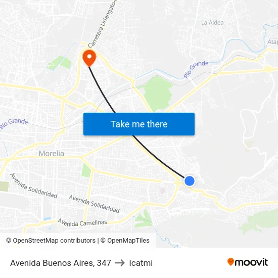 Avenida Buenos Aires, 347 to Icatmi map