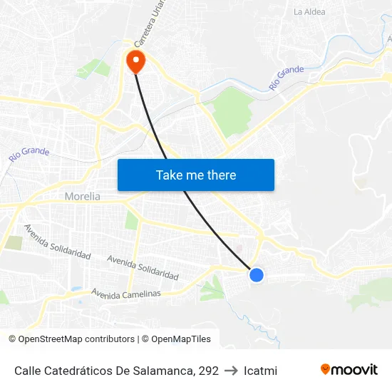 Calle Catedráticos De Salamanca, 292 to Icatmi map