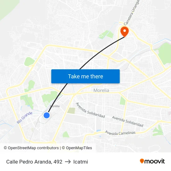 Calle Pedro Aranda, 492 to Icatmi map