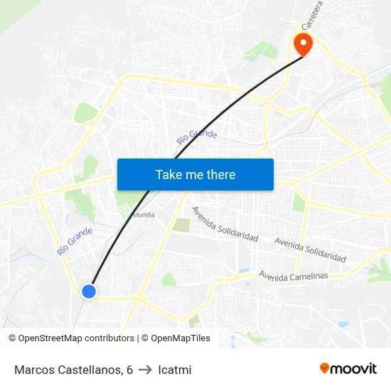 Marcos Castellanos, 6 to Icatmi map