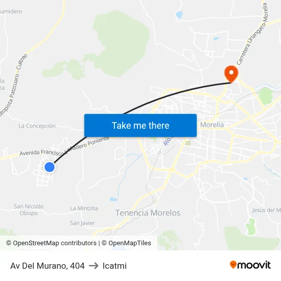 Av Del Murano, 404 to Icatmi map