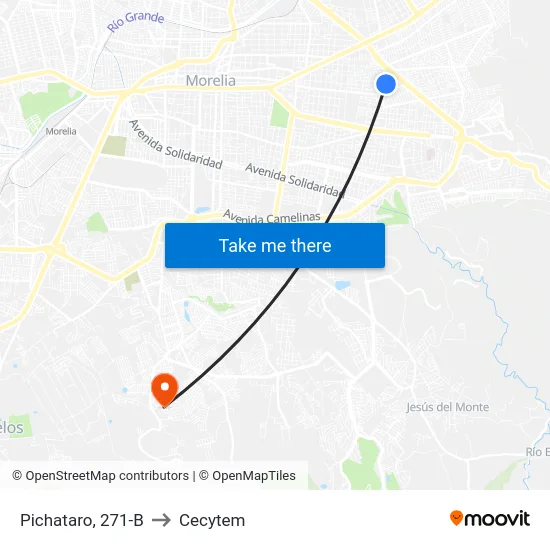 Pichataro, 271-B to Cecytem map