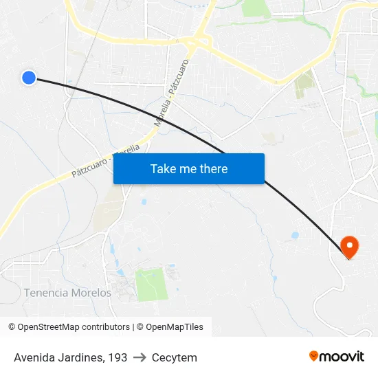 Avenida Jardines, 193 to Cecytem map