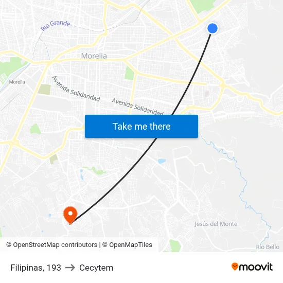 Filipinas, 193 to Cecytem map