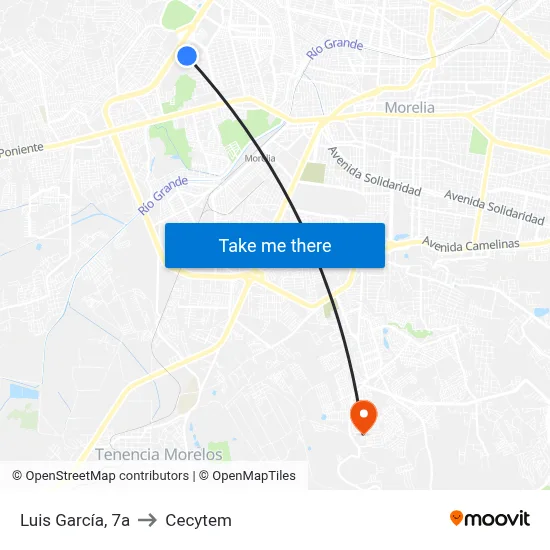 Luis García, 7a to Cecytem map