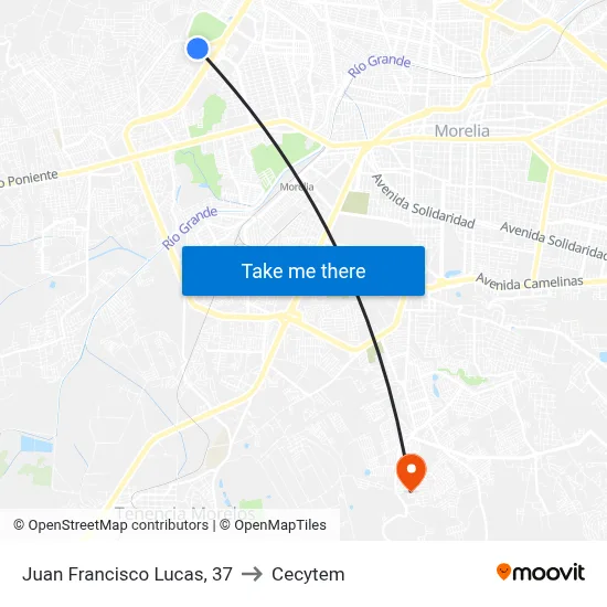 Juan Francisco Lucas, 37 to Cecytem map