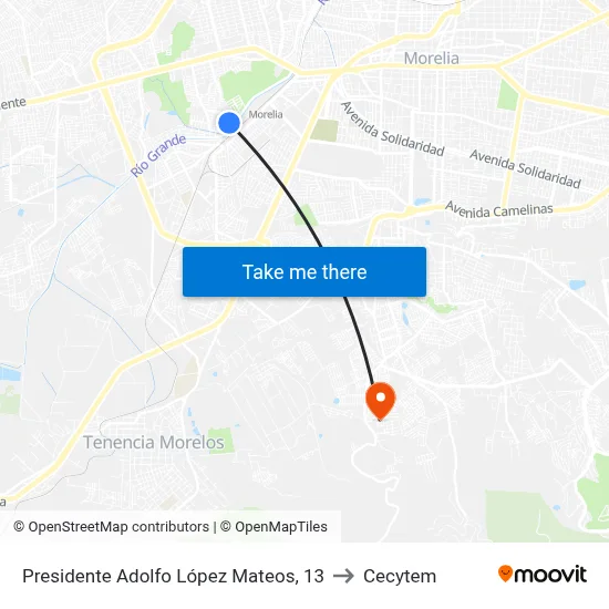 Presidente Adolfo López Mateos, 13 to Cecytem map