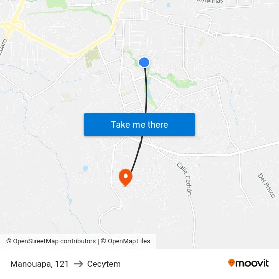 Manouapa, 121 to Cecytem map