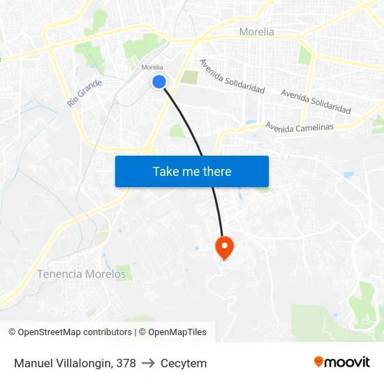 Manuel Villalongin, 378 to Cecytem map