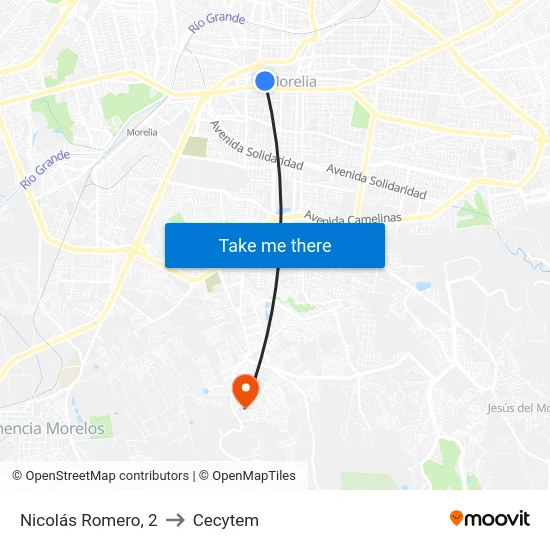 Nicolás Romero, 2 to Cecytem map