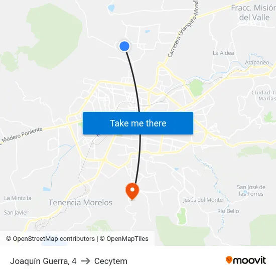 Joaquín Guerra, 4 to Cecytem map