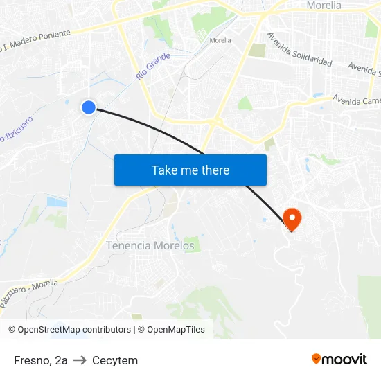 Fresno, 2a to Cecytem map