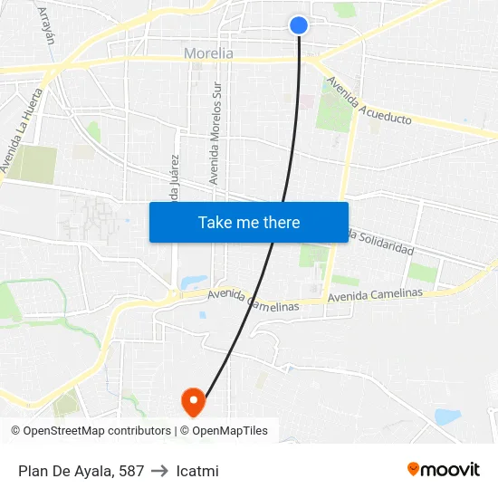 Plan De Ayala, 587 to Icatmi map