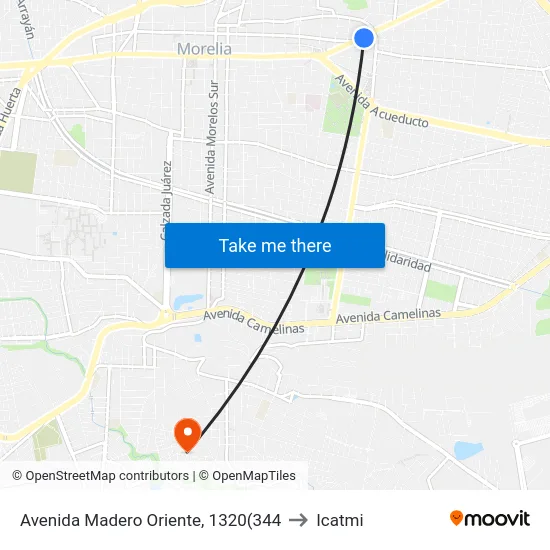 Avenida Madero Oriente, 1320(344 to Icatmi map