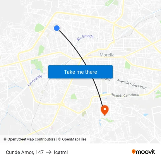 Cunde Amor, 147 to Icatmi map
