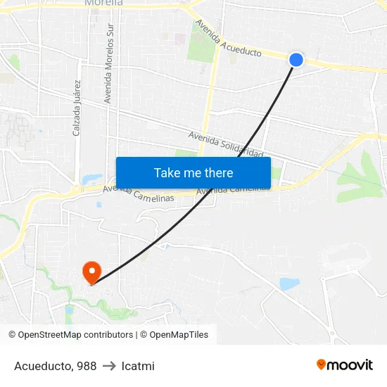 Acueducto, 988 to Icatmi map