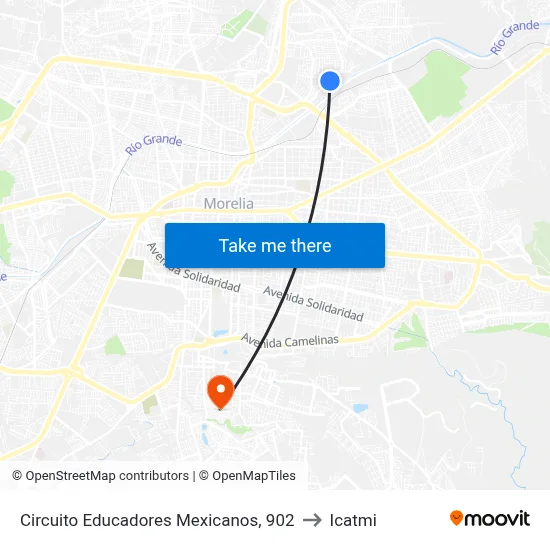 Circuito Educadores Mexicanos, 902 to Icatmi map