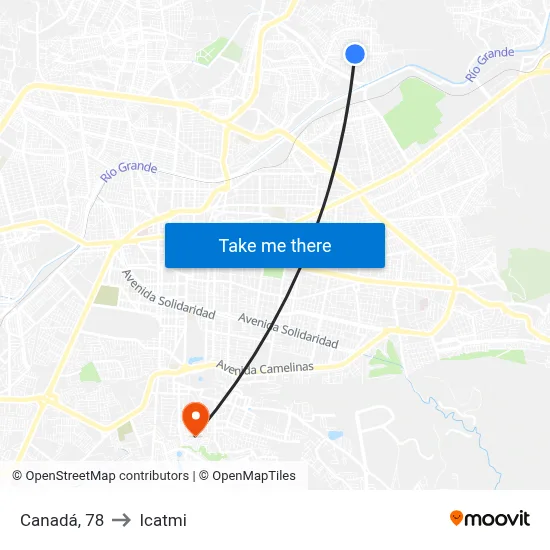 Canadá, 78 to Icatmi map