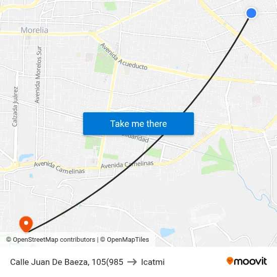 Calle Juan De Baeza, 105(985 to Icatmi map