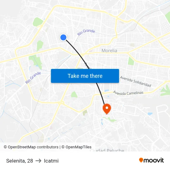 Selenita, 28 to Icatmi map