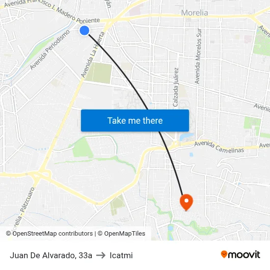 Juan De Alvarado, 33a to Icatmi map