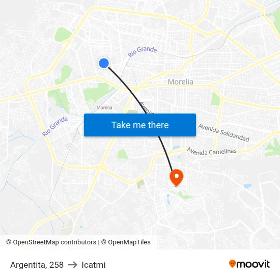 Argentita, 258 to Icatmi map